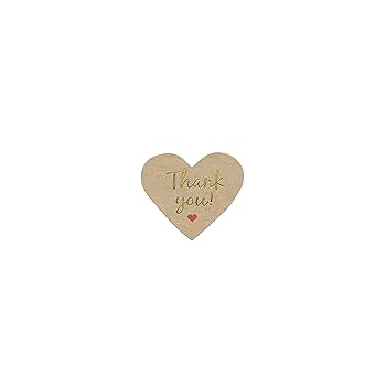 Amazon | Thank youシール金文字TY-13 (Brown, 100片) | ギフト